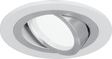 Gauss Aluminium AL010  круглый белый/хром